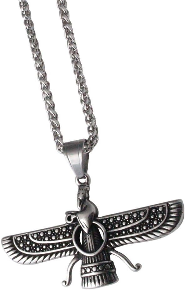 Hanging Car Ahura Mazda Farvahar Zoroastrian Gift Amulet Stainless Steel pendant