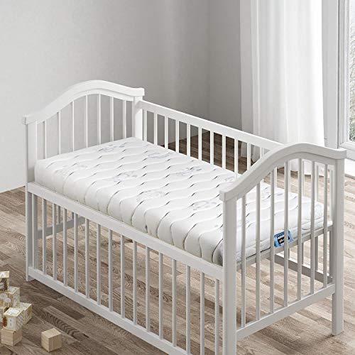 PIKOLIN, colchón Cuna Celular HR, firmeza y Confort Alto, Dos Caras, Oeko-Tex, 70x140, higiénico y Transpirable, Soft