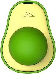 Brinquedo Catnip Erva para Gatos em Formato de Abacate – Estimula Apetite e Intestino, Natural com Fita Dupla Face para Fixação em Superfícies