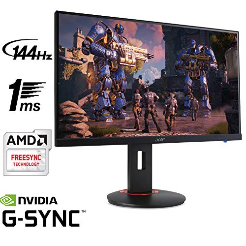 Acer Xf270H Bbmiiprx 27" Full Hd (1920 X 1080) Zero Frame Tn Amd Freesync And Nvidia G-Sync Compatible Gaming Monitor - 1Ms | 144Hz Refresh (Display Port 1.2 & 2 X Hdmi 2.0 Ports),Black #TOP1