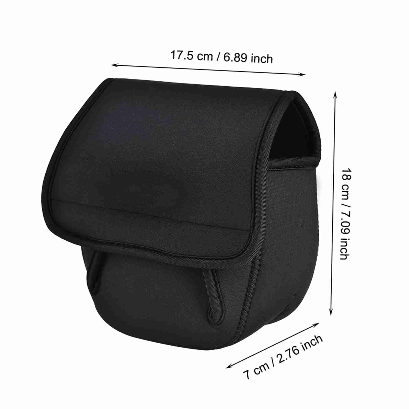 Leo Robuste Spinnrollen-Schutzhülle, Tasche, hochwertiges SBR-Material, Angelrollen-Zubehör für Stöße, Kratzer, Regenschutz, leichtes, tragbares Design mit