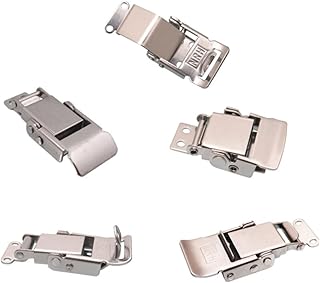 INOOMP 1Pc Toggle latch catch Case latch lock Toggle latch hasp box lock Stainless steel