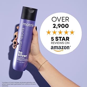 Matrix Hair Shampoo, For Blondes, Greys and Silvers, Tones + Neutralises, Total Results, So Silver