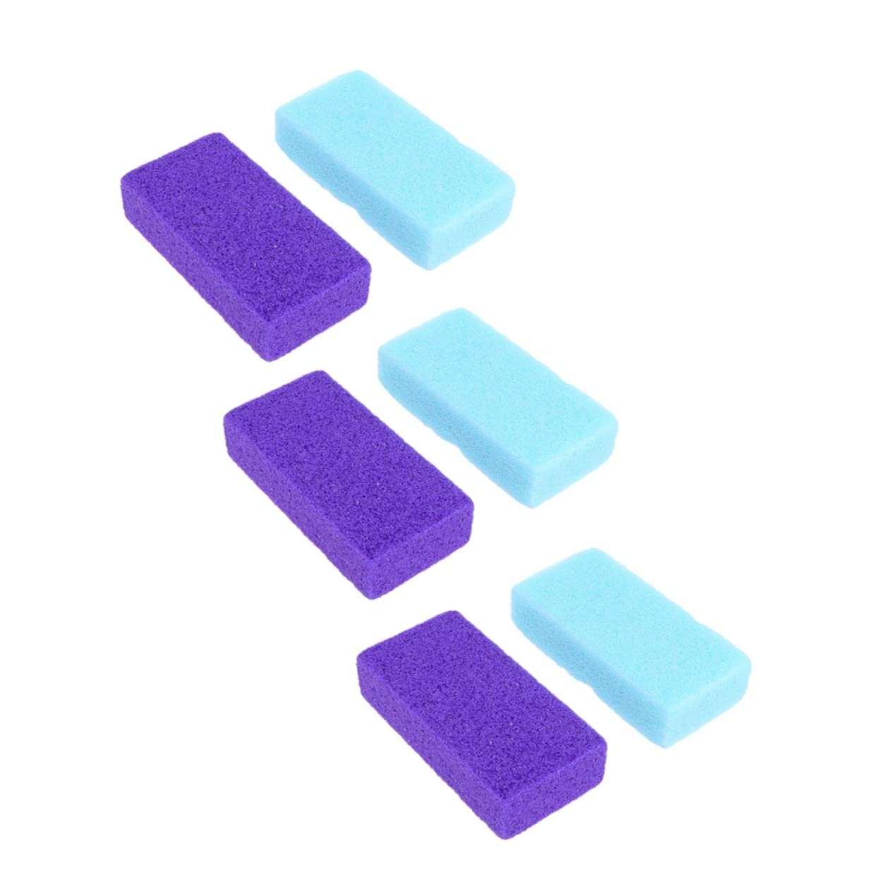 Beatifufu Grinding Foot Tool Pumice 6pcs Foot Care Tool Set and Pu Material Random Color