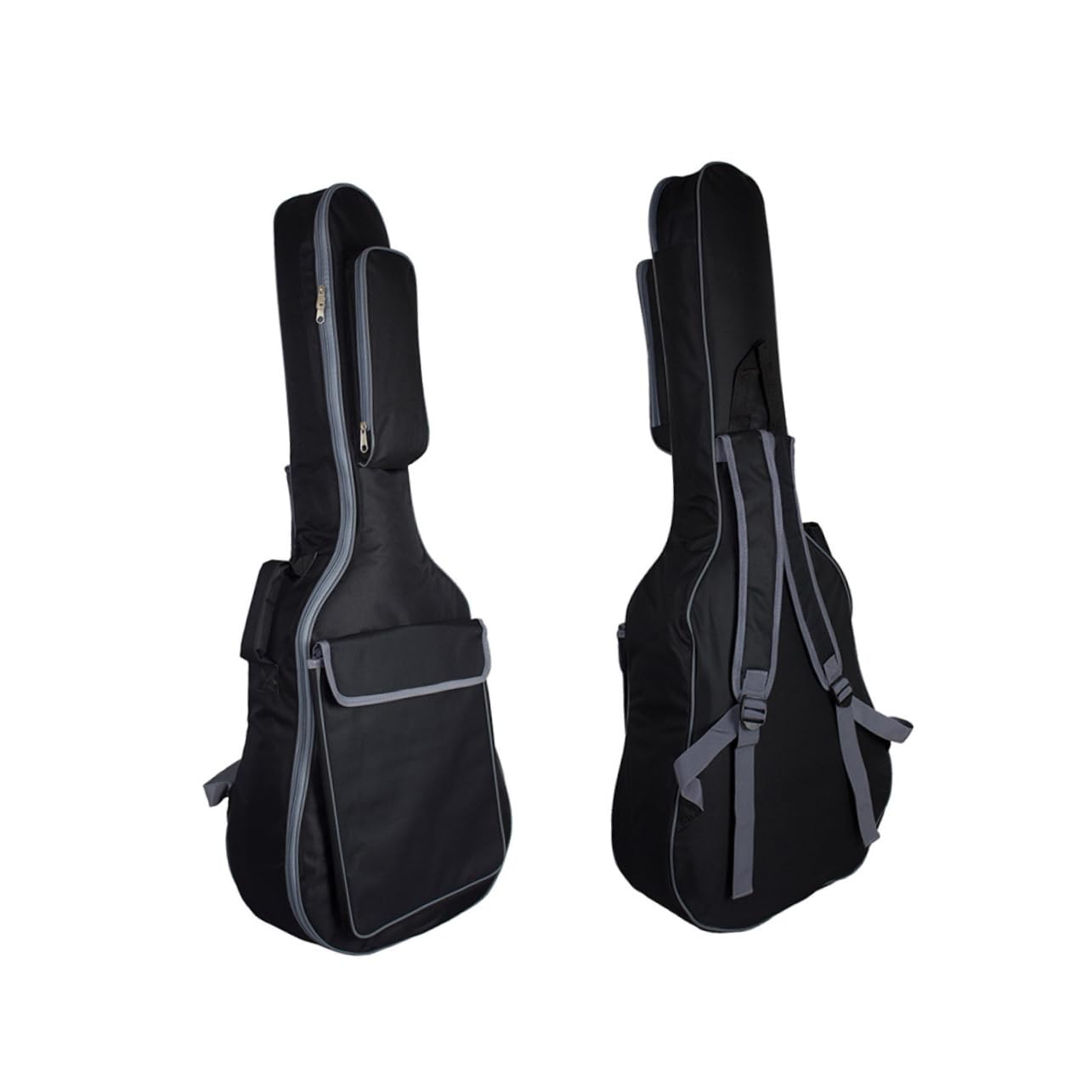 Yardwe Borsa Tracolle 41 Pollici Acustica per Chitarra Imbottita Doppie | Nero in Nailon, Protezione Spessa, Trasporto a Spalla, Design Doppie Cinghie
