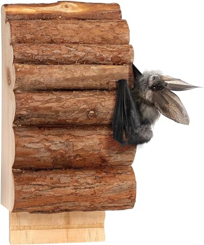 GARDIGO® Casetta per Pipistrelli in Legno | Nido da Appendere, Casetta da Giardino, Rifugio per Pipistrelli | Dimensioni: ca. 28 x 13 x 8 cm | Bat Box