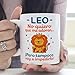 Imagen de MUGFFINS Taza Horóscopo Leo graciosa con frase