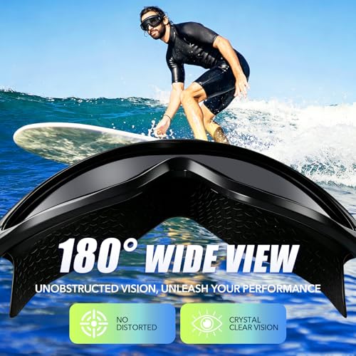 Image of Seago Swim Goggles Adult Youth Anti-Fog Wide Clear View Pool Goggles | 180 Vision UV Protection Waterproof No Leaking, Triathlon Swim Glasses Mask with Soft Silicone for Men Women Junior