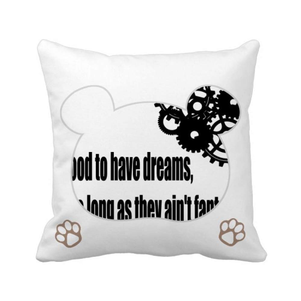 Housse de coussin Dream and Reality Ours carrée pour décoration de salon