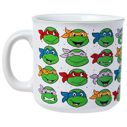 Tazón cerámico Silver Buffalo TMNT 20oz multipatrón miniatura 3