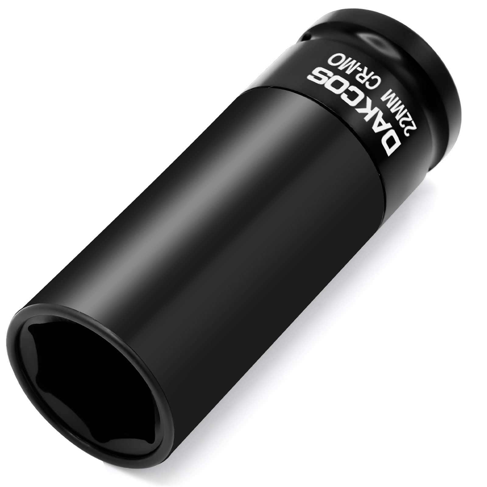 Dakcos 22Mm Impact Socket Set - 1/2 Inch Drive, 6 Point Cr-Mo Metric Protective Lug Nut Socket With Plastic Sleeve