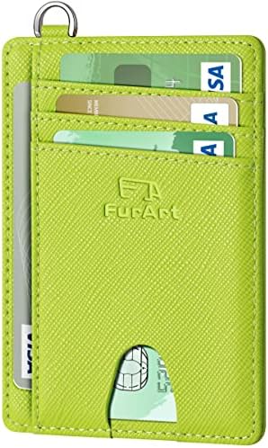 FurArt Credit Card Holder Wallet, Slim RFID Blocking Minimalist Women's Card Wallet