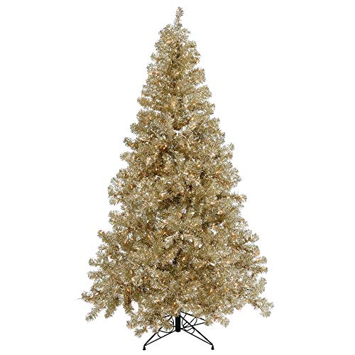 Vickerman 8' Champagne Artificial Christmas Tree, Clear Dura-lit Incandescent Lights - Faux Christmas Tree - Seasonal Indoor Home Decor Vickerman 8' Champagne Artificial Christmas Tree, Clear Dura-lit Incandescent Lights - Faux Christmas Tree - Seasonal Indoor Home Decor