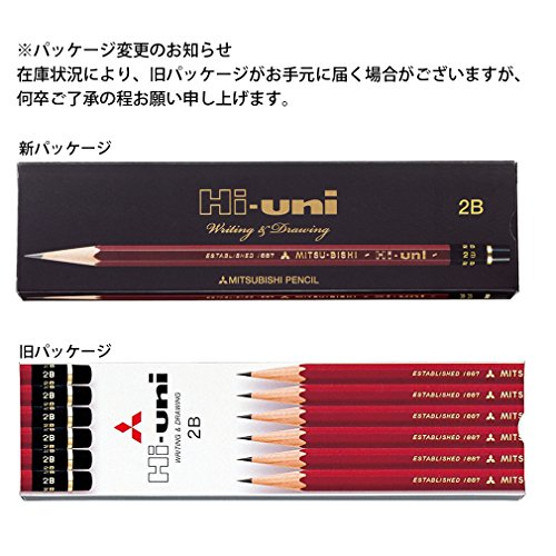 Mitsubishi Pencil High Uni K 2B 1 Docena miniatura 5