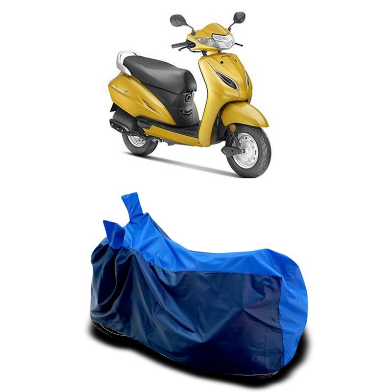 Image of DUFFEL-Two Wheeler Bike Body Cover Compatible for Activa 5g Heat Protectio /UV-Rays /Birds Dropping /DustProof /Waterproof All Variants [Nevay Blue]