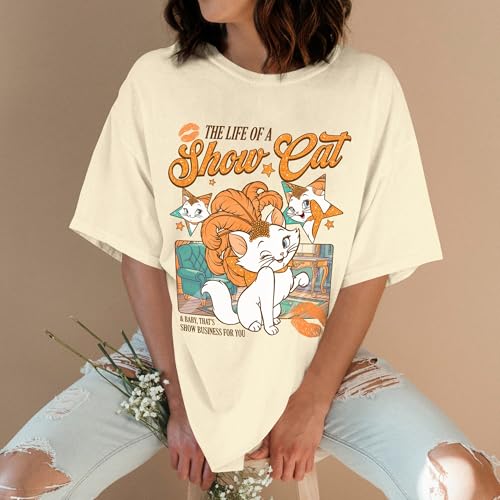 The Life of A Showcat Shirt for Women, Men - Country Music Themed Shirts for Girl - Musical Song Era Tshirt Men - Women Era Christmas Graphic T-Shirt for Cat Lovers Gifts (Ivory-L)