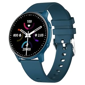 Übungs-Tracker, wasserdicht, kompatibel mit Android und iOS, GPS-Smartwatch, Sauerstofferkennung im Sangre, Blau N415MX1