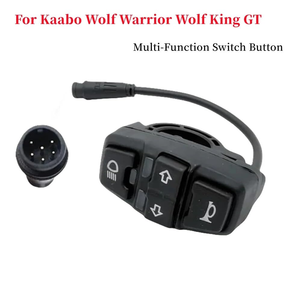 Xibany Motorized Scooter Multi-Function Switch Button for Kaabo Wolf for Warrior Wolf King GT Electric Scooter Turn Signal Control Parts Accessories Motorized Scooter, XIBANY001