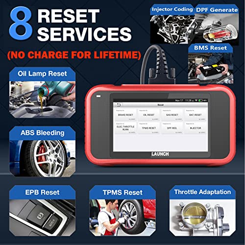 2023 Newest Launch Crp129E Code Reader Oil/Epb/Sas/Tpms/Dpf/Bms/Throttle Reset,Injector Coding Diagnostic Scanner,Lifetime Free Online Update,Abs Srs Tcm Engine Obd2 Scanner,Auto Vin + Tpms Tool #TOP1