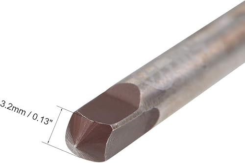 Miniatura 4 de uxcell Grifo de mano métrico M4, rosca de 0.7 pasos, 3 flautas rectas, acero de aleación H2, 1 par