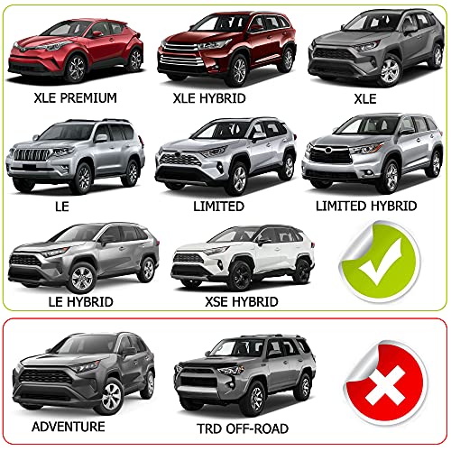 Richeer AM29635 Roof Rack Aluminum Cross Bars For 2019 2020 2021 2022 2023 2024 Rav4 Le Xle Xse Premium Limited Hybrid With Side Rails, Cargo Racks Rooftop Luggage Canoe Kayak Bicycle Roof Bag thumb #5