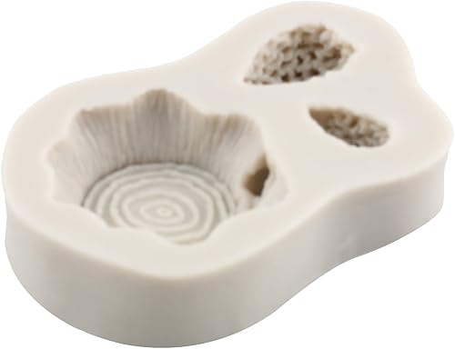 Miniatura 4 de Moldes de silicona para erizo, molde de tocón de árbol, molde de fondant, corteza de madera, moldes de chocolate para decoración de pasteles de