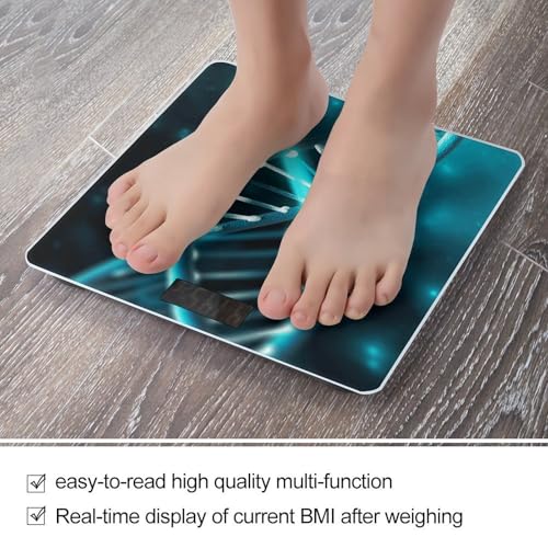 Báscula digital de baño con capacidad 400 lb y pantalla LCD miniatura 5