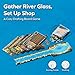 ALLPLAY - River Valley Glassworks Deluxe Edition Board Game for Families and Adults - Cozy Yet Clever Drafting Game - Colorful, Tactile Pieces - Scoring Puzzle - 1 to 5 Players - 20 Minutes