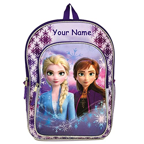 The Trendy Turtle Personalized Backpack Made From Disney Frozen2 Anna And Elsa Sisters Back To School Or Travel Book Bag Backpack - 16 Inches #TOP4