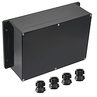 Vista 9 de Caja de conexiones IP65 impermeable de plástico ABS para proyectos eléctricos, cajas de conexiones de alimentación, caja de derivación con oreja