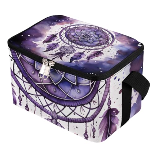 GzLeyigou Lunch Bags for Women Men 9 Cans,Ethnic Pendants Hot & Cold Food Delivery Bag Insulated Grocery Bag Insulated Lunch Box Dreamcatcher Cooler Bag for Office Work Picnic Beach