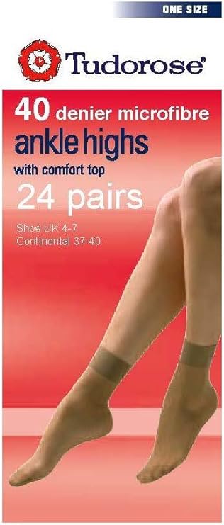 40 denier ankle socks