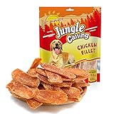 Jungle Calling Dog Treats Chicken Jerky Training Treats, Slow Roasted Snacks for Medium and Large...