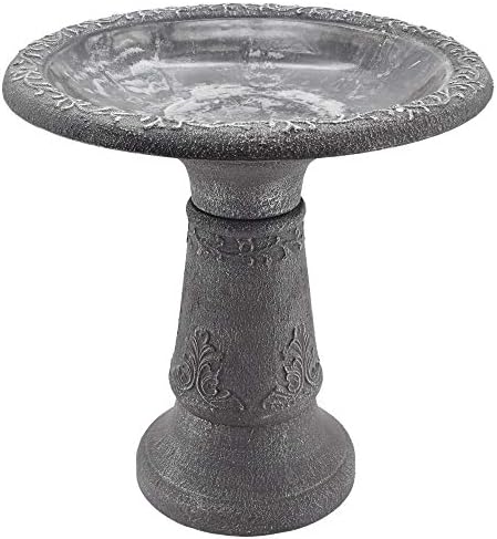 Arcadia Garden Products BB05 Fiberclay Bird Bath Outdoor Garden D...