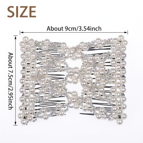 Lovef Peine Accesorio para Cabello Blanco miniatura 2