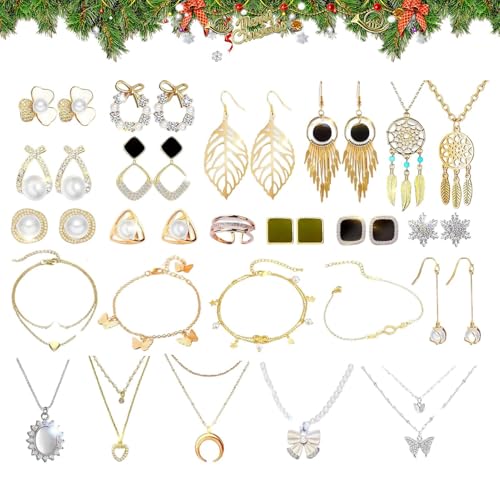 Calendrier de l'Avent bijoux DIY 2025 avec boucles d'oreilles pour ado et adulte
