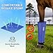 WARMWOW Fly Boots for Horses Set of 4, Loose Fitting Mesh Horse Fly Boots Leggings, Reduce-Stomping Adjustable Equine Leg Wraps & Socks, Stay Up Not Sag, No Rub (Blue)