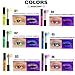 Easilydays Waterproof Colorful Mascara for Eyelashes, Fluorescent Yellow Long-lasting Smudgeproof, Quick Dry Lengthening Thick Eye Lashes, No Clumping Neon Makeup for Party Stage Use (#01 Yellow)