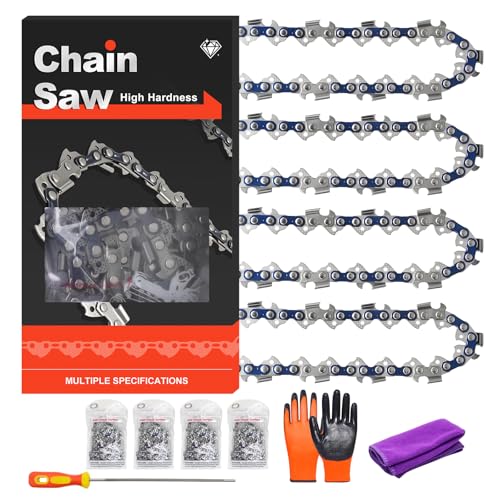 Zreneyfex 4 Pack 20 Inch Chainsaw Chain 3/8 Pitch .050 Gauge 72 Drive Links Fits Husqvarna 455 460 Rancher Stihl MS311 MS391 and More Replacement Saw Chain for 20 Bar