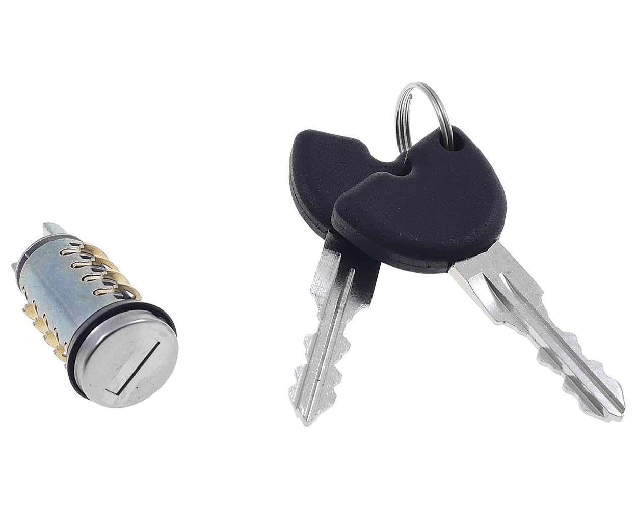 Schlosssatz Zündschloss-Set mit Helmfachschloss und 2 Schlüsseln kompatibel mit Piaggio Zip 50cc, 2001-2009, NRG, SKR, Gilera Runner
