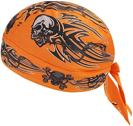 Outdoor Sport Headwear Sweat Wicking Beanies Cycling Hat Breathable Mesh Headband Bandana Quick Dry Adjustable Sport Skullies Cap Pirate Hat for Cycling Running Riding Climbing