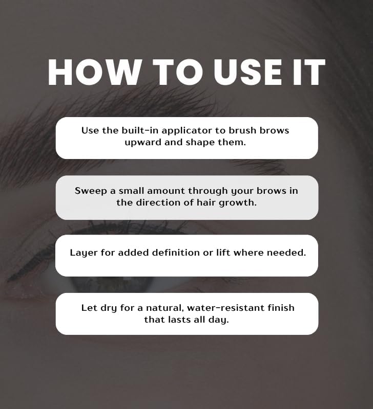 Eyebrow Gel – 3x Secret of Pharaoh Brow Gel Styler by Ebin New York Bundle – Lightweight Quick-Dry Formula with Biotin & Aloe Vera for Definition and Natural Color in 6 Shades – Gift Set (3 Items)