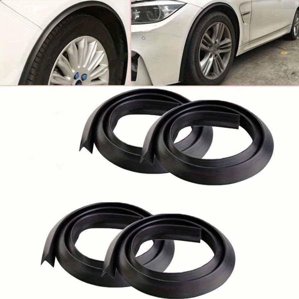 HECGHNR 4 Pieces Wheel Arch Protector for Honda Jazz | Typ GE | Bj. 2011-2015 (Facelift), Fender Flare Trim Strip Rubber Guard Strip Flexible Durable Wheelhouse Cover Accessory