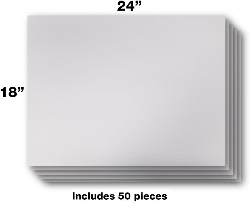 Visibility Signage Box of 50 Pack Blank Yard Signs 18x24 with h-Stakes for Garage Sales Signs, Graduations, or Political Lawn Sign : Patio, Lawn & Garden