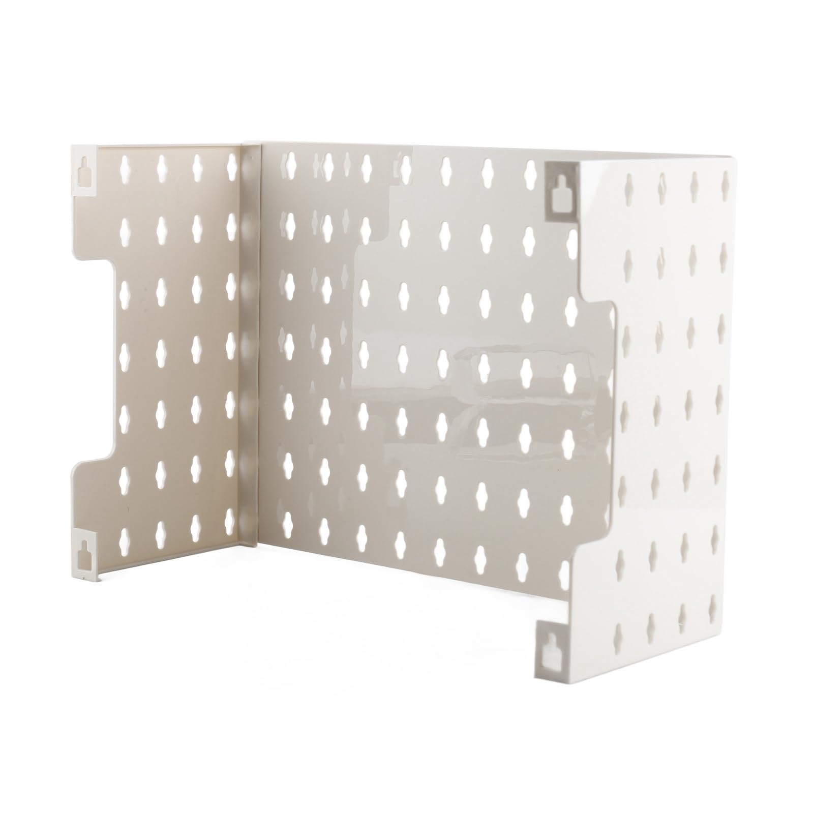Tablero de clavijas montado en la pared, estante de almacenamiento multifunción para calentador de agua a gas con almohadillas adhesivas, para organizador de pared (largo 120 x 60 x 0,3 cm)