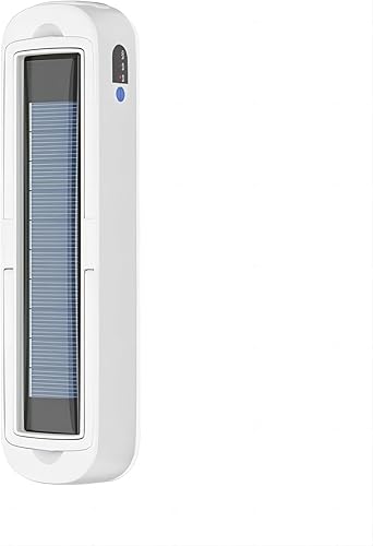 Linterna solar recargable para campamento, 2000 lúmenes, 4 modos de luz, carga solar y USB (blanco)