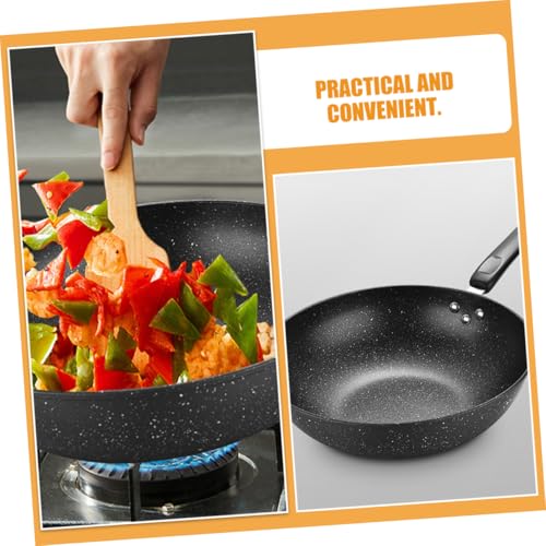 Wok pequeño antiadherente de piedra Maifan STOBAZA miniatura 4