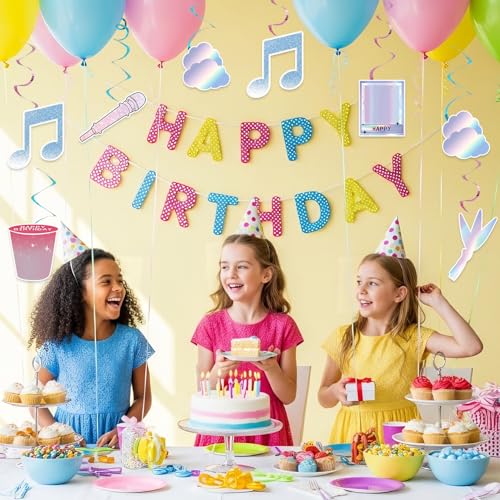 Image of Demon Girls Hanging Swirl Party Decoration,Party Decoration,Demon Movie Party Swirls,Suitable for Party Decoration Supplies (multicolor3)