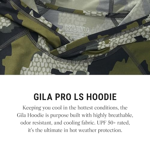 KUIU Gila LS Hoodie UPF 50+ Cooling Shirt for Hunting & Outdoors Quick-Dry, Odor Resistant, Lightweight & Breathable2