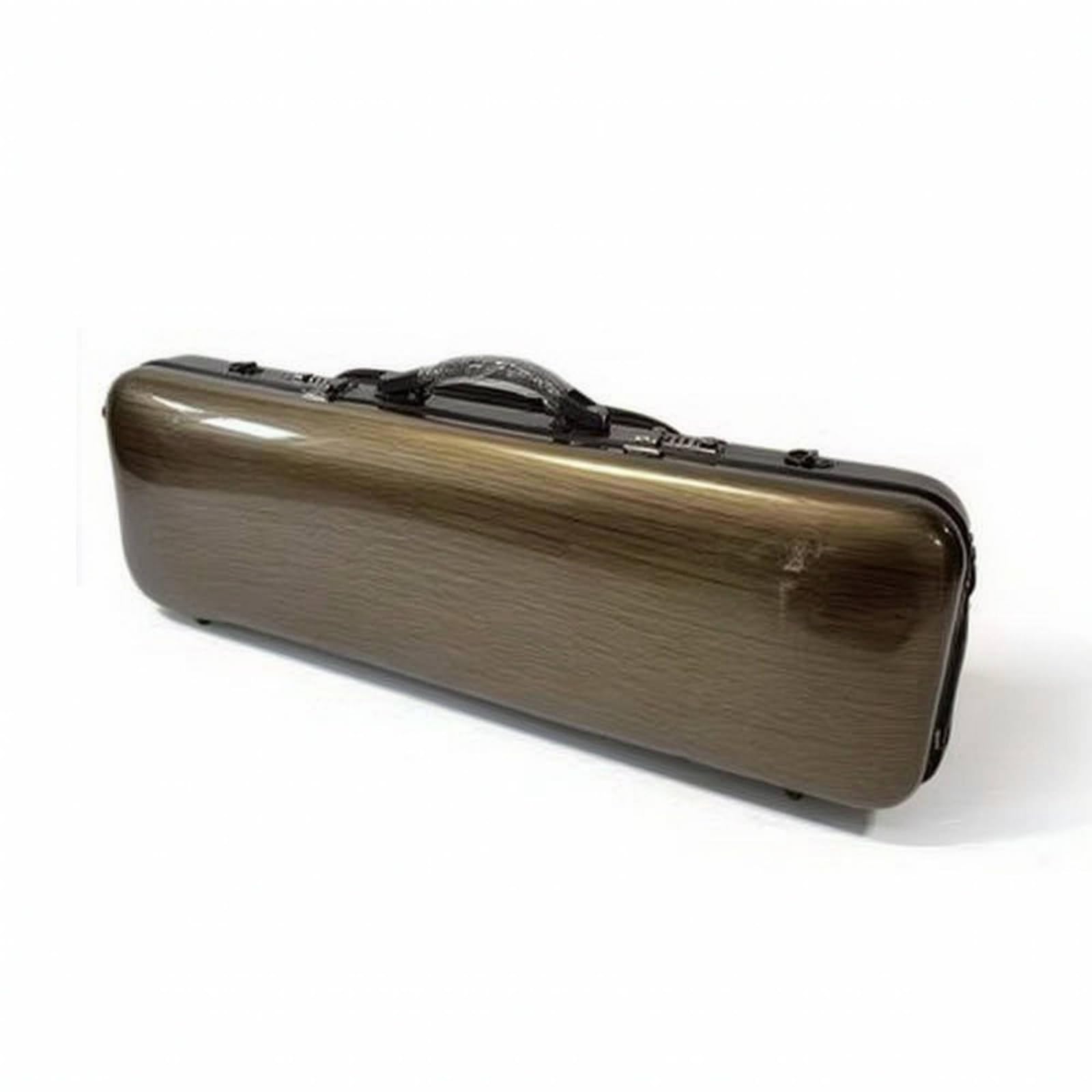 Funda para Violín Estuche Carcasa Rígida, Array, Marrón Café 4/4 Caja Cuadrada con Bolsa De Partituras + Cerradura De Combinación
